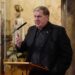Cardinal Joseph W. Tobin of Newark, N.J., speaks at St. Lucy's Church in Newark Jan. 13, 2025, during an interfaith gathering of religious leaders committed to supporting immigrants facing the threat of mass deportation by the Trump administration. (OSV News photo/Gregory A. Shemitz)