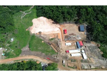 Aerial view of the projected site for the construction of the new Moruca Regional Hospital (DPI photo)