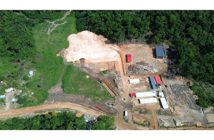 Aerial view of the projected site for the construction of the new Moruca Regional Hospital (DPI photo)