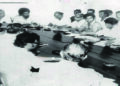 Officials of GAWU and the Sugar Producers Association (SPA) signining the historic Recognition and Avoidance and Settlement of Disputes Agreement on February 27, 1976.
