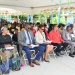 Minister within the Ministry of Housing, Vanessa Benn, seated third from left. Flanked right and left, respectively, are Regional Chairman, Clemsford Belgrave and Vice Chairman, Deoraj Nauth (DPI photo)
