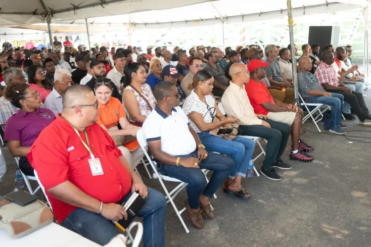 Miners attending the meeting in Region 7