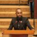 Riaz Z. Rupnarain, M.P. (APNU) during his presentation on Feb 3, 2026