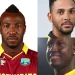 (clockwise, from left) Andre Russell, Brandon King and Rovman Powell)