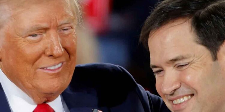 US President Donald Trump and Secretary of State Marco Rubio