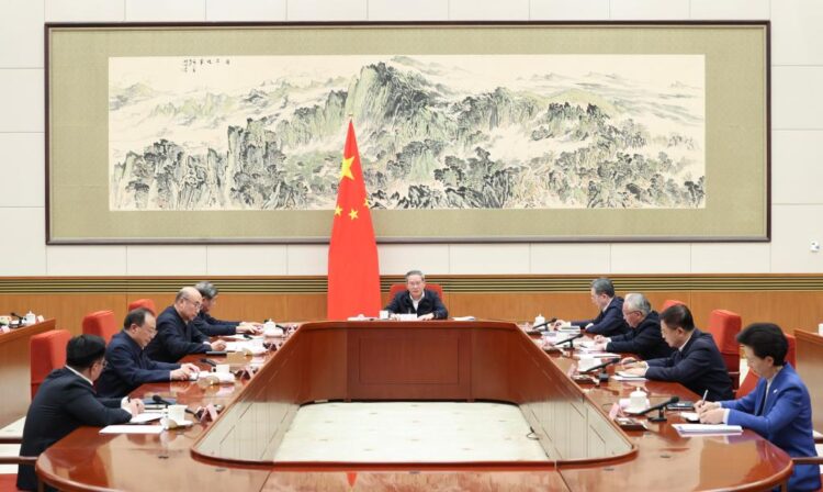 Chinese Premier Li Qiang presides over a State Council group study session focused on artificial intelligence (AI) development on Feb. 11, 2026. Li on Wednesday called for a comprehensive push in the technological innovation, industrial growth and application of AI to foster new quality productive forces and promote high-quality development. (Xinhua/Huang Jingwen)