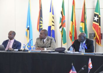 Regional Security System's Security Chiefs and Executive Management at the Security Chiefs Meeting at The Harbour Club, Saint Lucia.