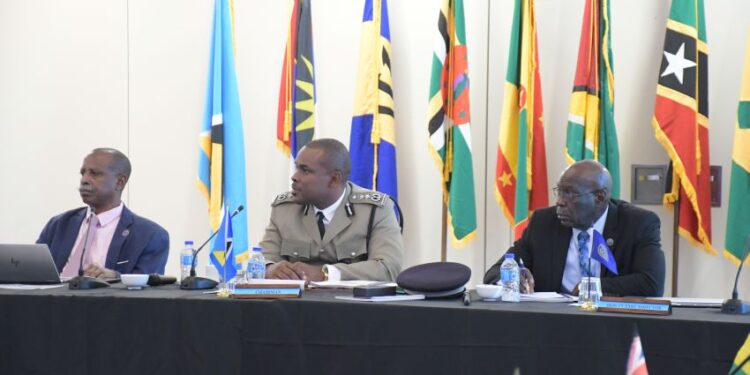 Regional Security System's Security Chiefs and Executive Management at the Security Chiefs Meeting at The Harbour Club, Saint Lucia.