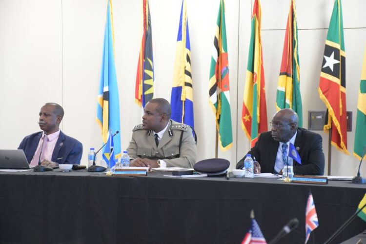 Regional Security System's Security Chiefs and Executive Management at the Security Chiefs Meeting at The Harbour Club, Saint Lucia.