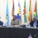 Regional Security System's Security Chiefs and Executive Management at the Security Chiefs Meeting at The Harbour Club, Saint Lucia.
