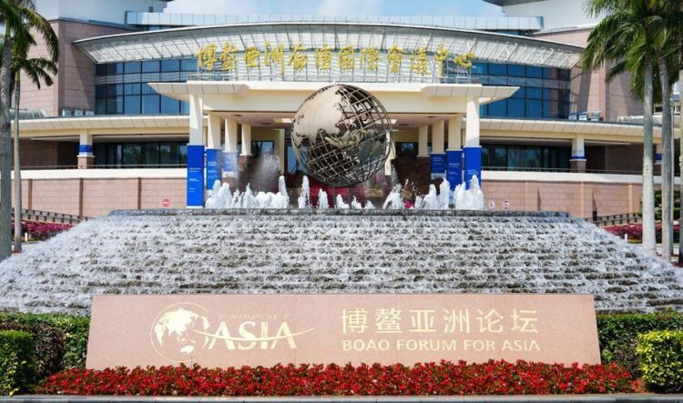 This photo taken on March 23, 2026 shows a view of the Boao Forum for Asia (BFA) International Conference Center in Boao Town of Qionghai City, south China's Hainan Province.  (Xinhua/Yang Guanyu)