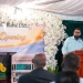 President Mohamed Irfaan Ali delivering the feature address at the Demerara Bank Ltd new branch