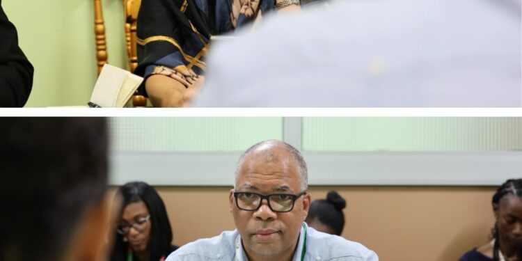 Minister of Foreign Affairs and Foreign Trade of Jamaica, Senator the Hon. Kamina Johnson Smith (image above) in a briefing with the Assistant Secretary-General for CARICOM Single Market and Trade, Ambassador Wayne McCook, ahead of the 125th Special Meeting of COTED-Trade, on the margins of the Fourteenth WTO Ministerial Conference in Cameroon on Tuesday 24 March 2026