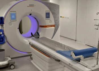 The CT machine at GPHC reportedly out of service over two weeks (WIN photo)