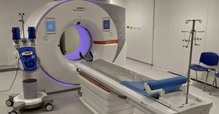 The CT machine at GPHC reportedly out of service over two weeks (WIN photo)