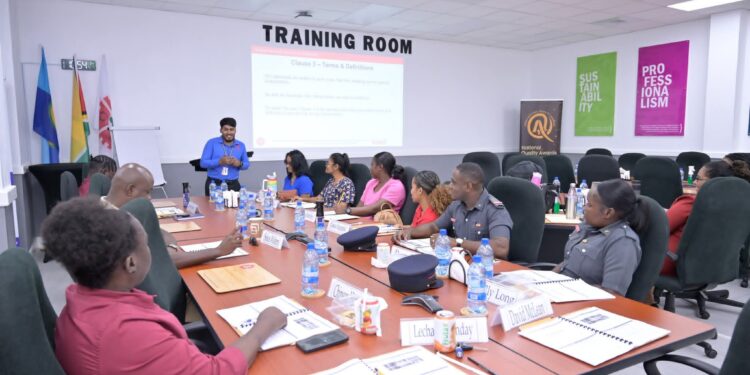 GGMC employees and others on training at the GNBS
