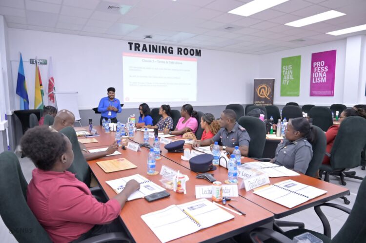 GGMC employees and others on training at the GNBS