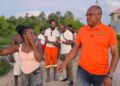 MP Sherod Duncan with the residents evicted from their homes and farms on Friendship, East Bank Demerara