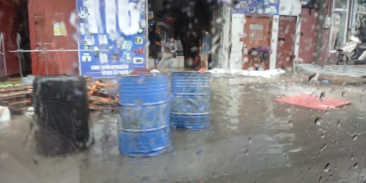 Flooding in the streets of Georgetown March 28, 2026