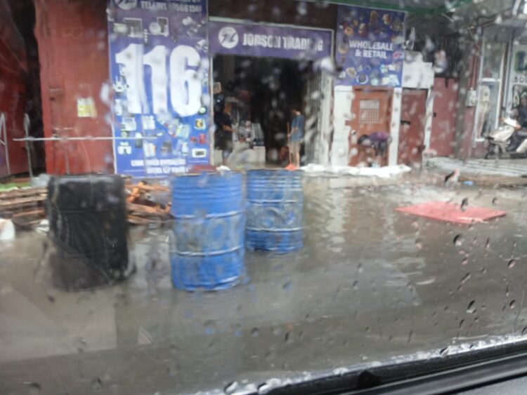 Flooding in the streets of Georgetown March 28, 2026