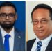 L-R President Irfaan Ali, GAWY President Seepaul Narine MP