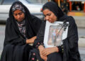 People mourn on the day of the funeral of the victims following a reported strike on a school in Minab, Iran, March 3, 2026. Amirhossein Khorgooei/ISNA/WANA (West Asia News Agency) via REUTERS Purchase Licensing Rights