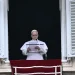 Pope Leo XIV gives a speech to the pilgrims gathered in St. Peter's Square during the Sunday Angelus prayer at the Vatican on March 15, 2026. (Photo by Filippo MONTEFORTE / AFP)