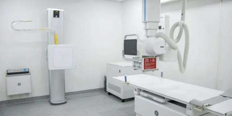 The new Digital X-Ray system commissioned at the Kumaka District Hospital in Region One