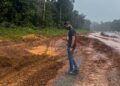 Saiku Andrews MP on the Mabura Road
