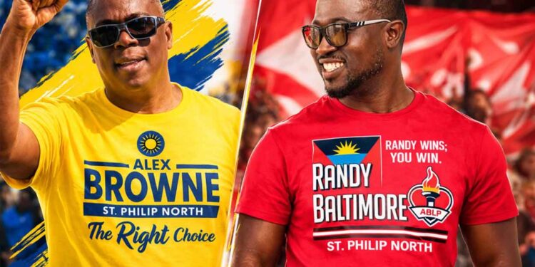 The United Progressive Party's Alex Browne and the ABLP's Randy Baltimore are running in the St. Philip’s North by-election