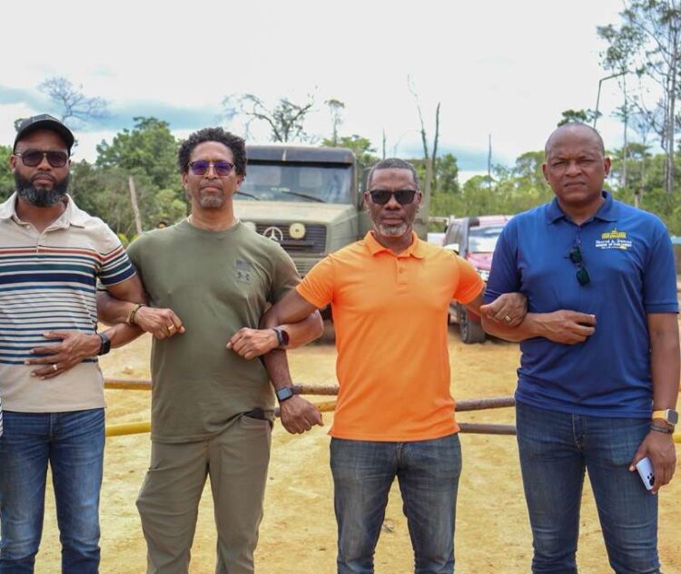 L-R APNU MPs Saiku Andrews, Dr. Terrence Campbell, Sharma Solomon, and Sherod Duncan
