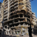A building damaged by an Israeli airstrike in Dahiyeh, Beirut's southern suburbs, Lebanon, March 17, 2026. /VCG