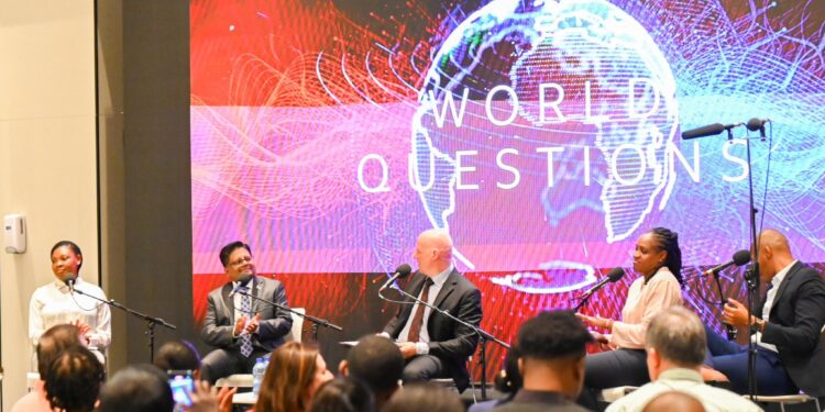 BBC World Questions (Minister Ashni Singh photo)