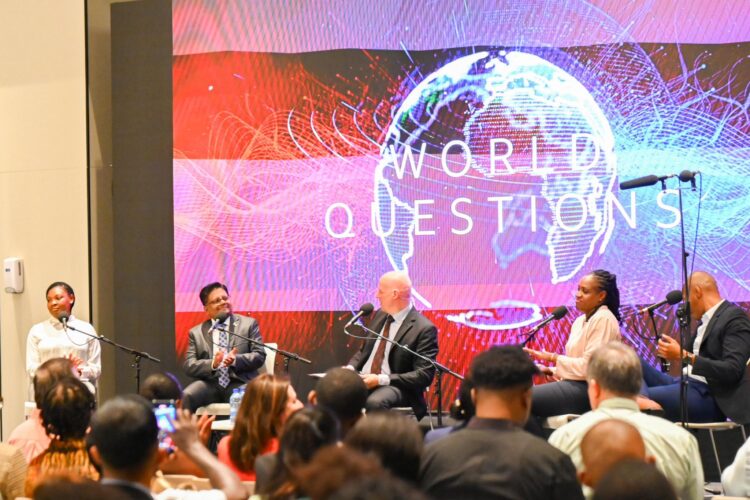 BBC World Questions (Minister Ashni Singh photo)