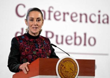Mexican President Claudia Sheinbaum speaks during a news conference in Mexico City, Mexico | Alfredo Estralla/AFP via Getty Images