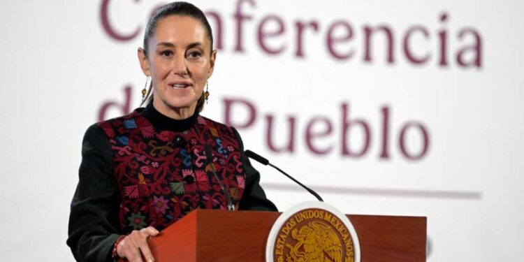 Mexican President Claudia Sheinbaum speaks during a news conference in Mexico City, Mexico | Alfredo Estralla/AFP via Getty Images