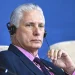 Cuban President Miguel Díaz-Canel attends an economic forum, in Minsk, Belarus, in June.Sergey Bobylev / Sputnik via AP file
