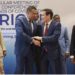 Prime Minister Dr. Andrew Holness greets US Secretary of State Marco Rubio at the recent CARICOM Summit in St. Kitts and Nevis