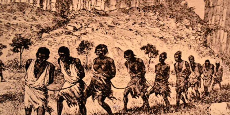 Millions of Africans were sold into slavery, ending up in the Caribbean and the Americas. Wikimedia Commons/Flickr