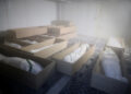 Coffin of the school children in Iran that were killed (Newsweek photo)