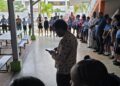 Frm Mayor Ubraj Narine offering a prayer for the NGSA this morning, April 29, 2026