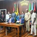 His Excellency Dr Mohamed Irfaan Ali and Prime Minister Terrance Drew, who formally signed the Memoranda of Understanding on agriculture and food security and on government modernisation