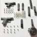 (flashback)firearms, magazines and ammunition recovered after a Highway Patrol South Operations Team intercepted a white Kia K2700 with three men on Tuesday. These were from the theft of guns and ammunition from the San Fernando Municipal Police Station on Sunday. In total, 43 firearms and over 900 rounds of assorted ammunition have been recovered.