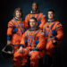 Official crew portrait for Artemis II, from left: NASA Astronauts Christina Koch, Victor Glover, Reid Wiseman, Canadian Space Agency Astronaut Jeremy Hansen. PHOTOGRAPHER: Josh Valcarcel