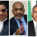 L-R Justice Yonette Cummings-Edwards, Dr. Vincent Adams, Justice Sandil Kissoon