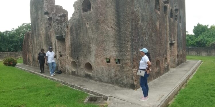 Nima Flue Bess MP (APNU) at Fort Zeelandia,