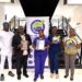 (L-R) Chief Executive Officer and Medical Officer, Dr Allan Outridge, of Empire Medical Centre Laboratory and other staff of the laboratory with the GYS 170 Certificate