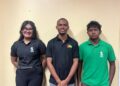 (L-R) Italy Ton-Chung, FM Anthont Drayton, CM Sachin Pitamber
