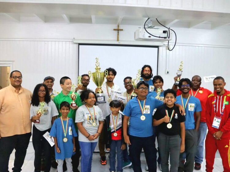 Prize winners for the April Open Chess Tournament 2026