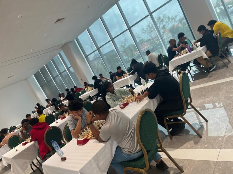 Scene from the 2025 Rapid Chess Championship